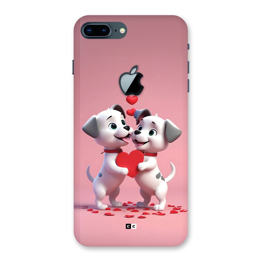 Two Puppies Together Back Case for iPhone 7 Plus Apple Cut