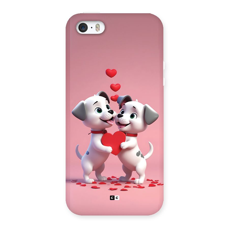 Two Puppies Together Back Case for iPhone SE 2016