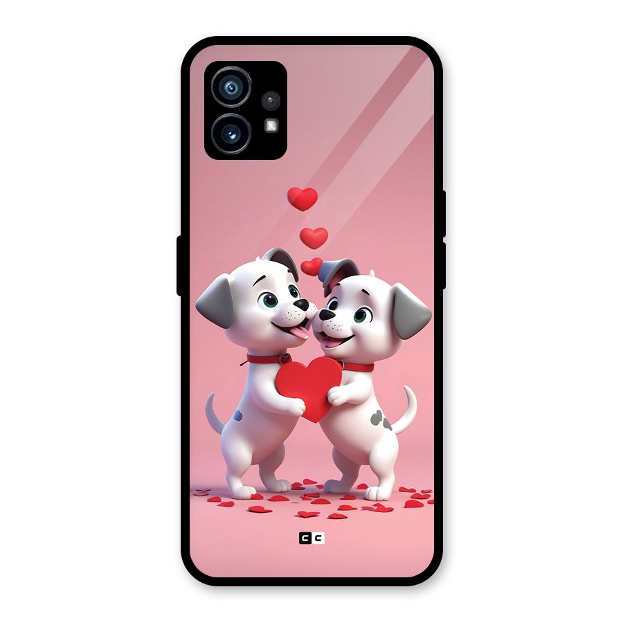 Two Puppies Together Glass Back Case for Nothing Phone 1