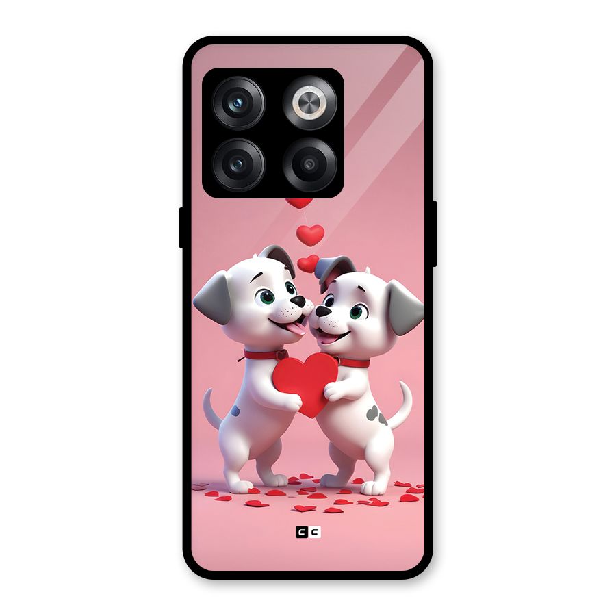 Two Puppies Together Glass Back Case for OnePlus 10T