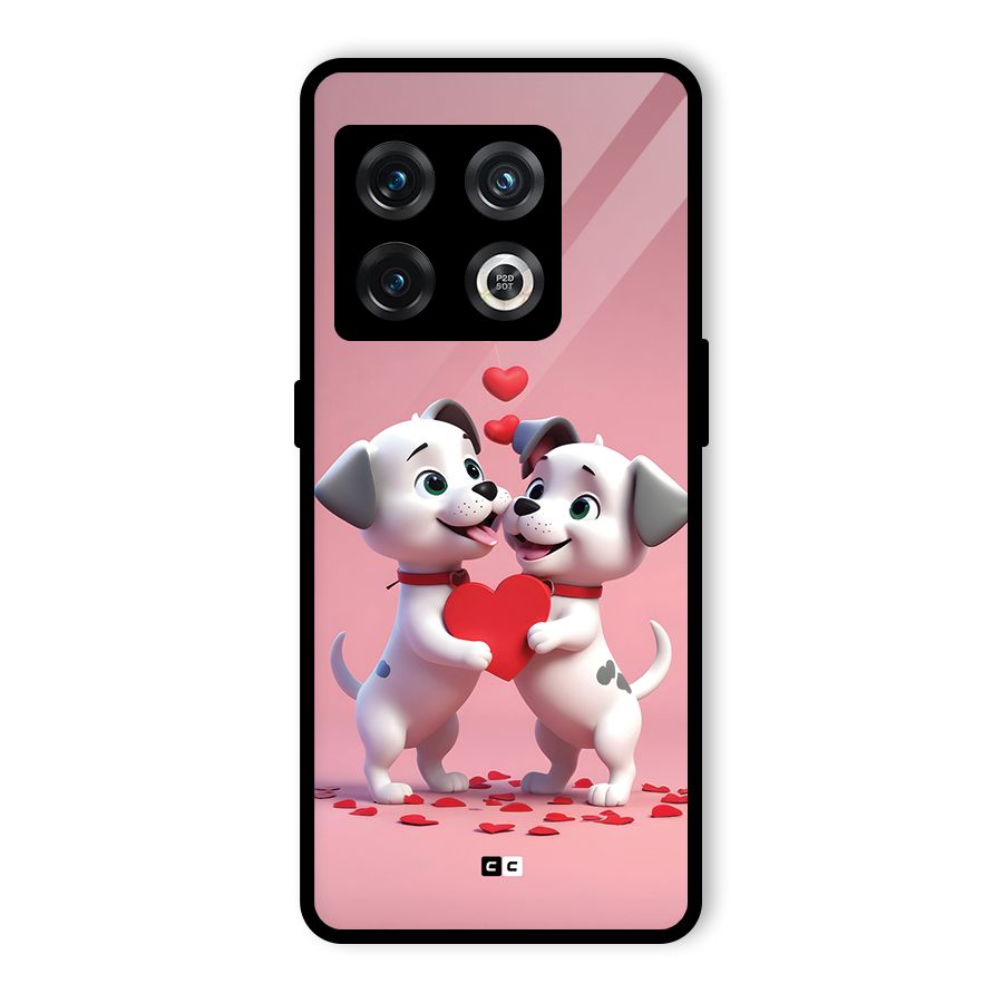 Two Puppies Together Glass Back Case for OnePlus 10 Pro 5G