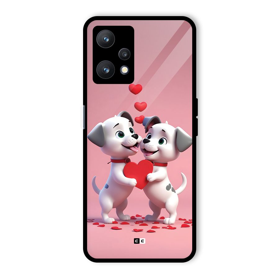 Two Puppies Together Glass Back Case for Realme 9 Pro 5G