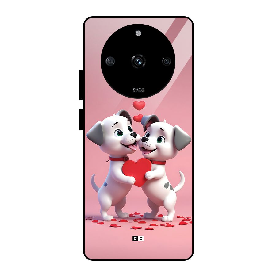 Two Puppies Together Glass Back Case for Realme Narzo 60 5G