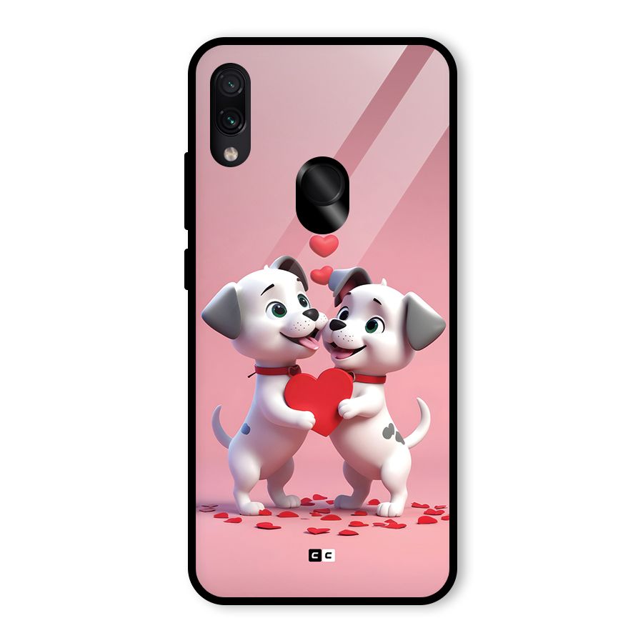 Two Puppies Together Glass Back Case for Redmi Note 7 Pro