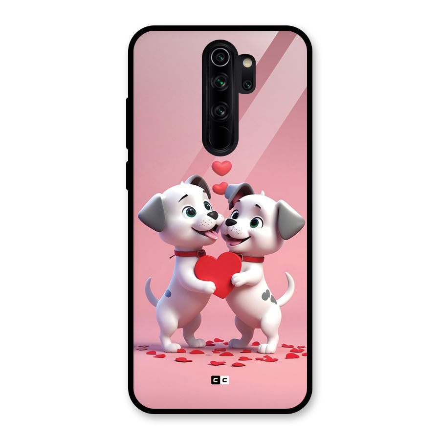 Two Puppies Together Glass Back Case for Redmi Note 8 Pro