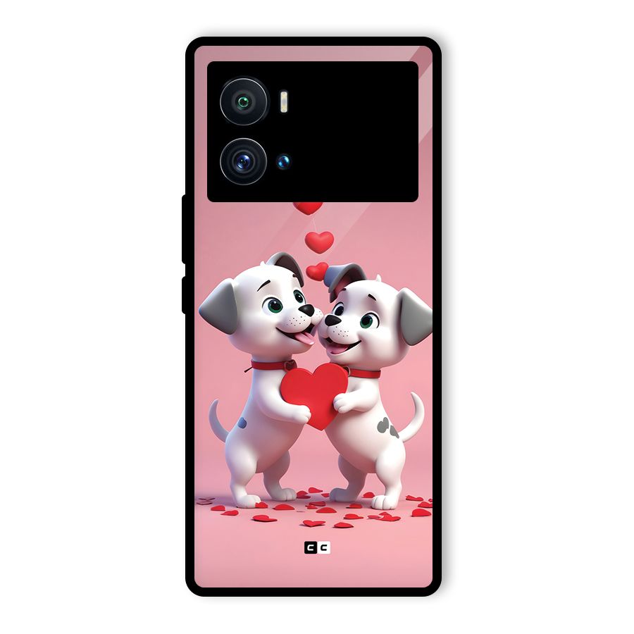 Two Puppies Together Glass Back Case for Vivo iQOO 9 Pro