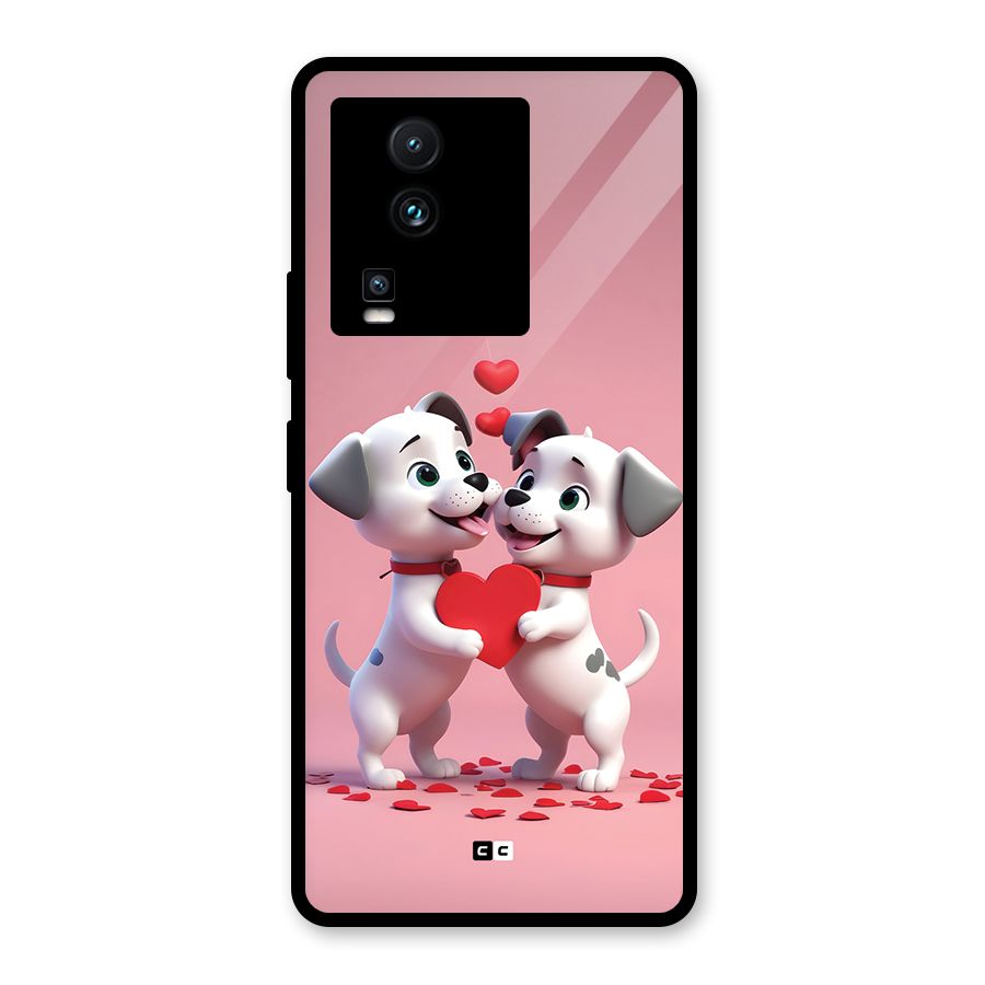 Two Puppies Together Glass Back Case for Vivo iQOO Neo 7 Pro