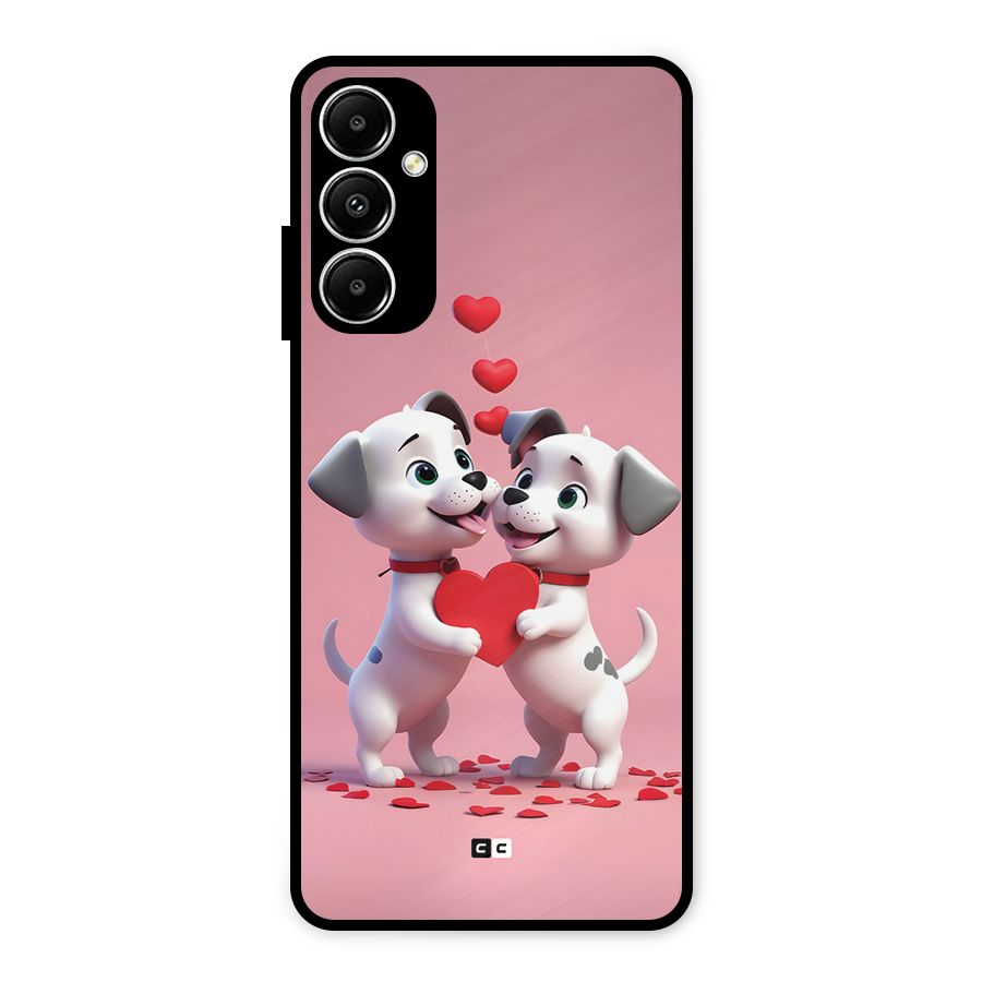 Two Puppies Together Metal Back Case for Galaxy A05s