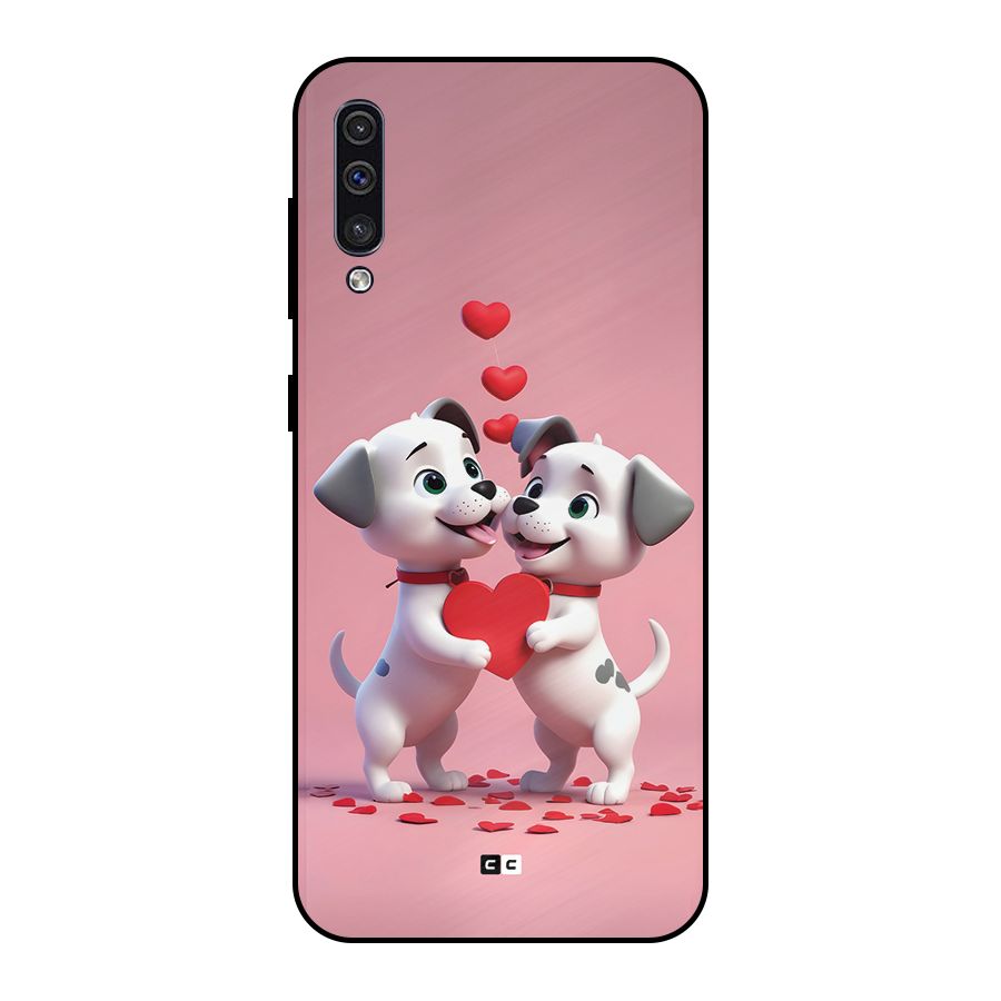 Two Puppies Together Metal Back Case for Galaxy A50