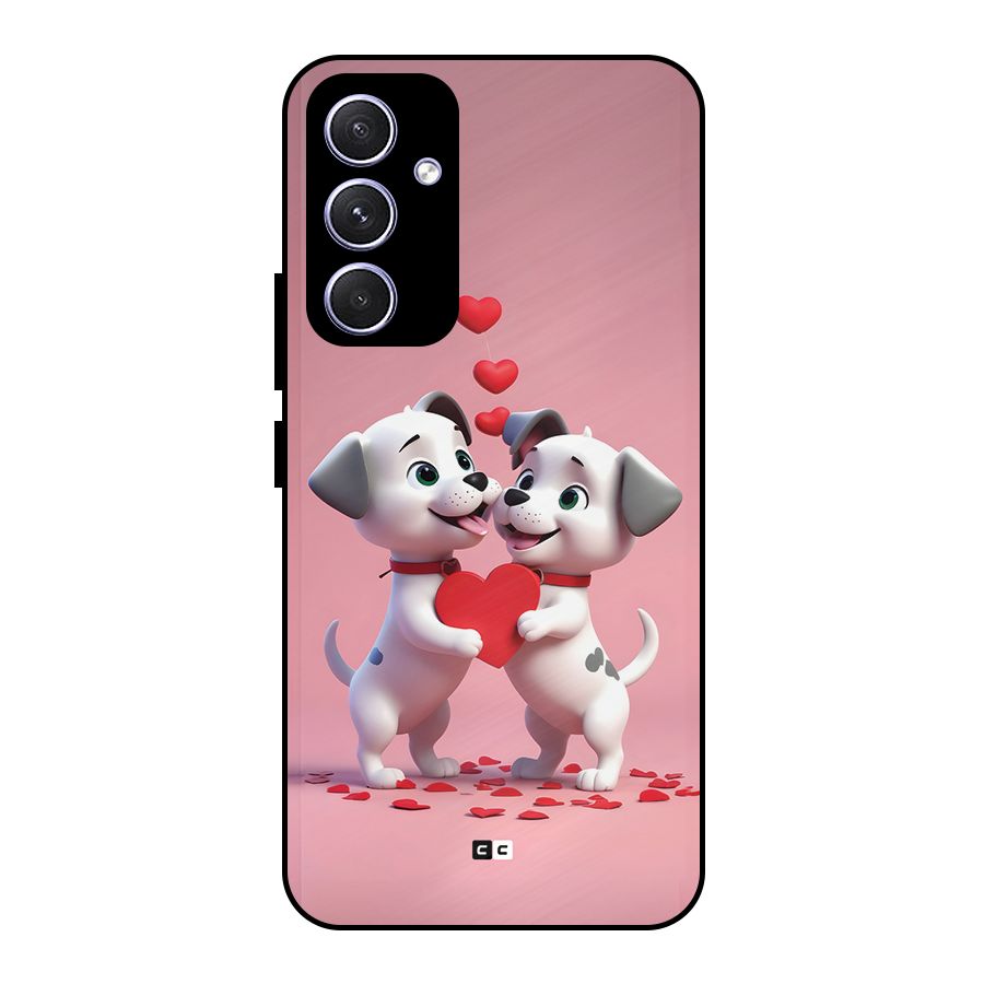 Two Puppies Together Metal Back Case for Galaxy A54