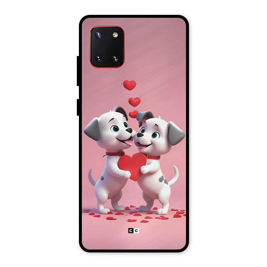 Two Puppies Together Metal Back Case for Galaxy Note 10 Lite