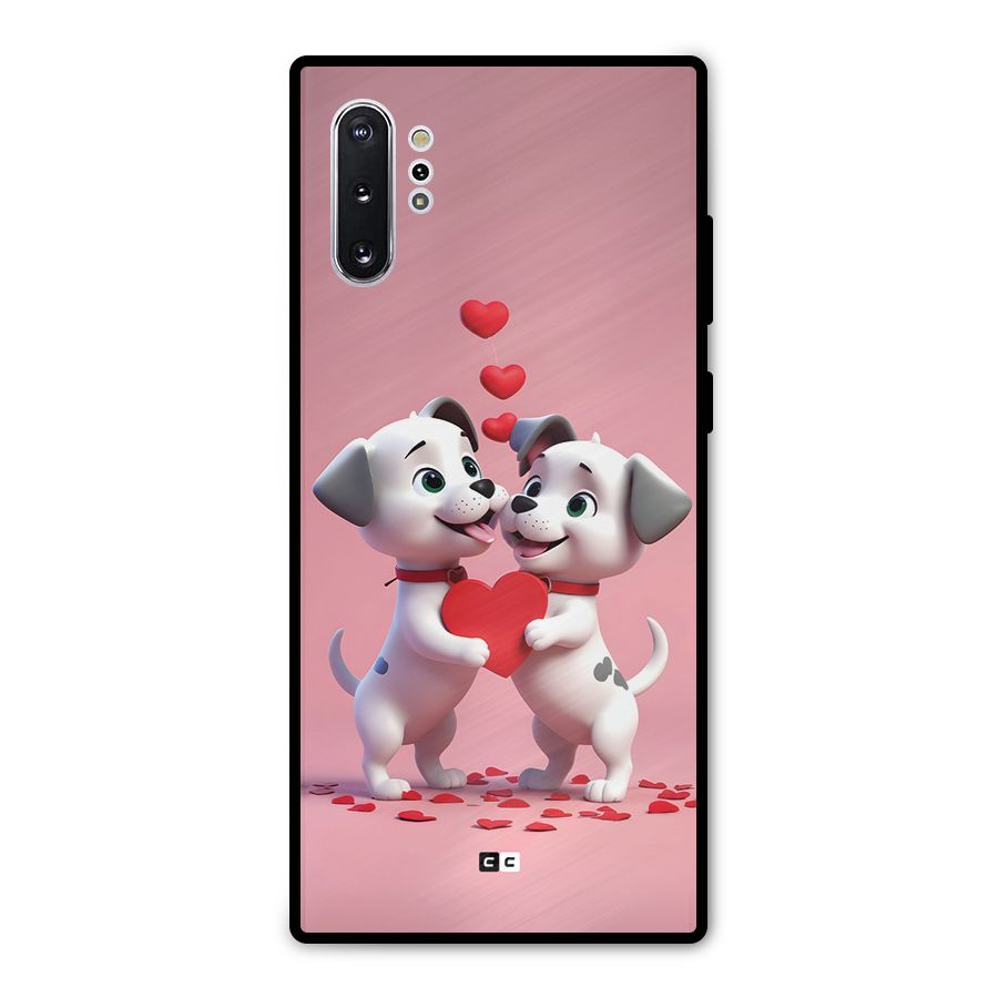 Two Puppies Together Metal Back Case for Galaxy Note 10 Plus