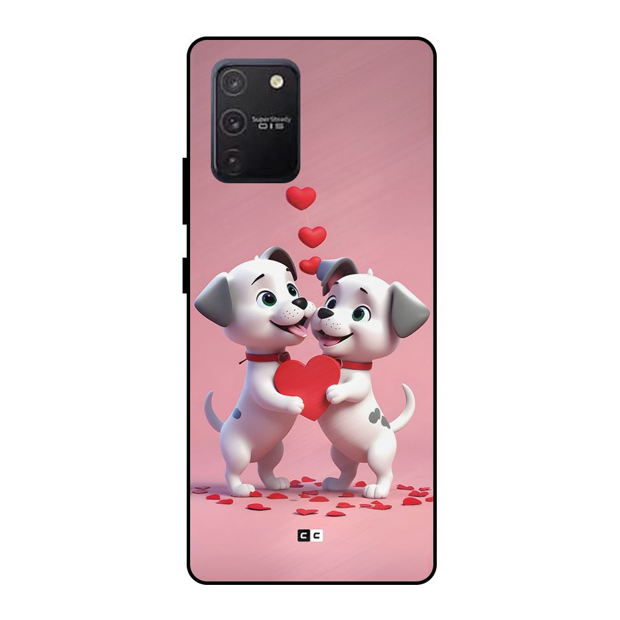 Two Puppies Together Metal Back Case for Galaxy S10 Lite