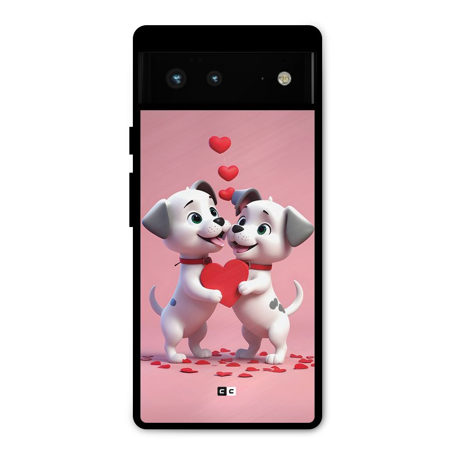 Two Puppies Together Metal Back Case for Google Pixel 6