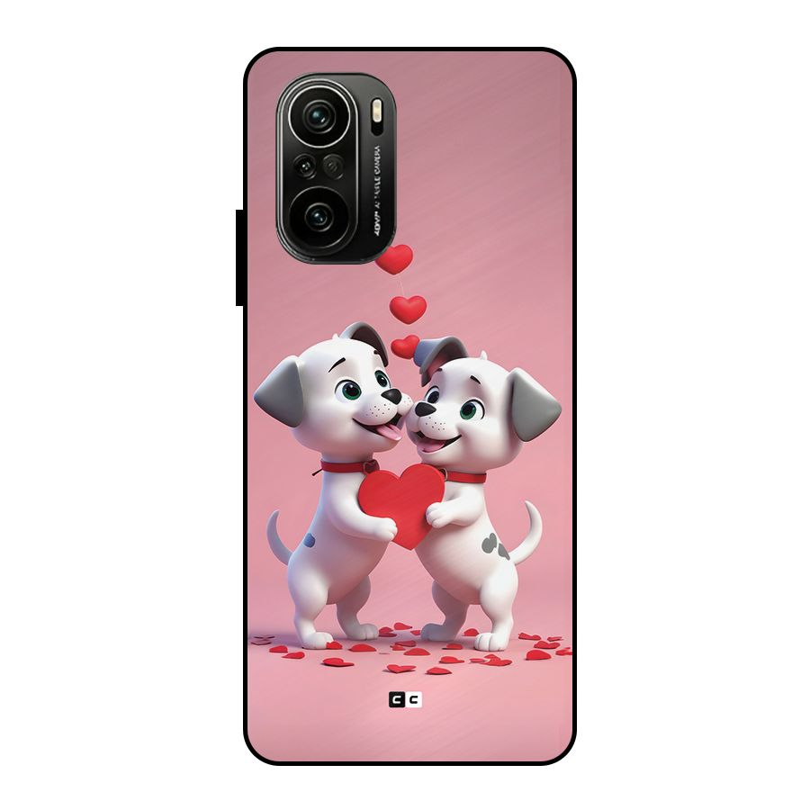 Two Puppies Together Metal Back Case for Mi 11X Pro