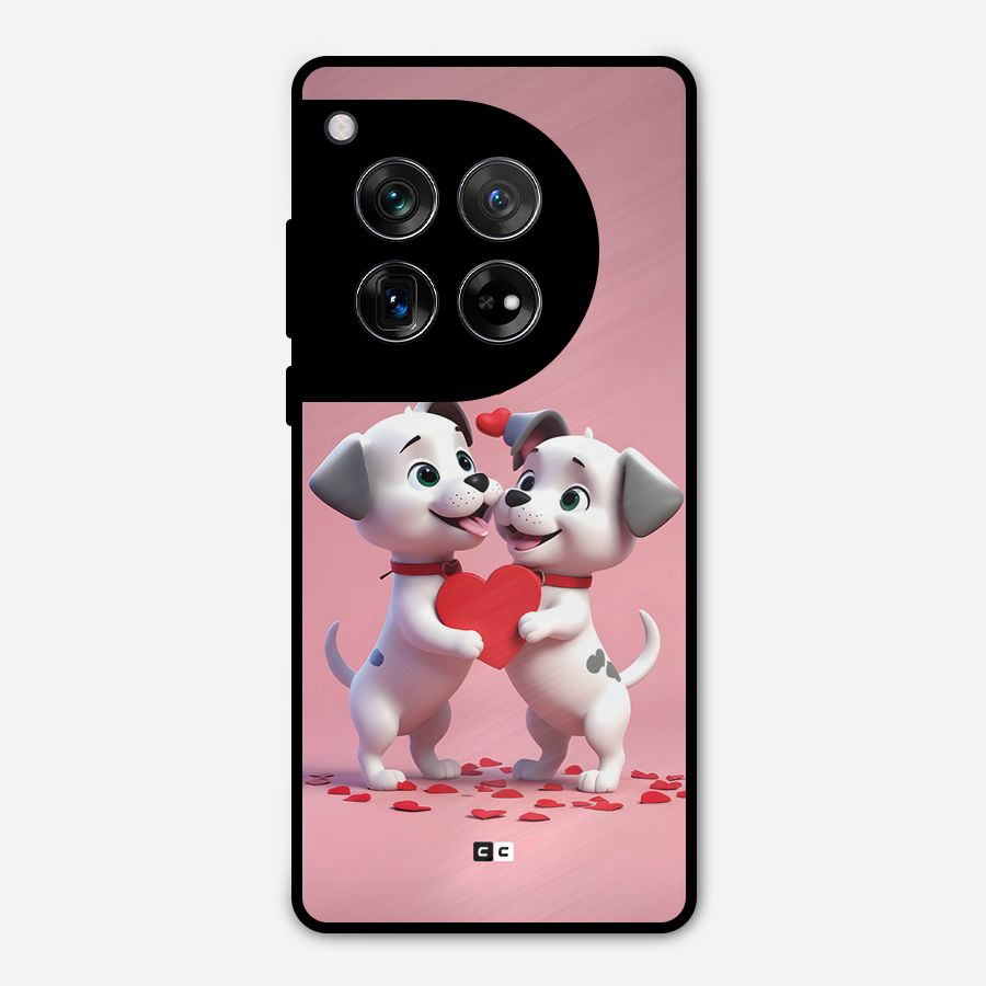 Two Puppies Together Metal Back Case for OnePlus 12