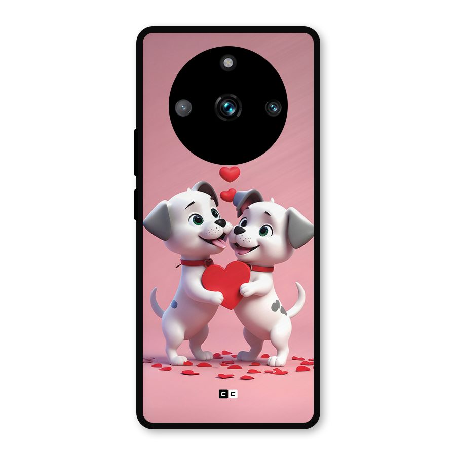 Two Puppies Together Metal Back Case for Realme 11 Pro Plus