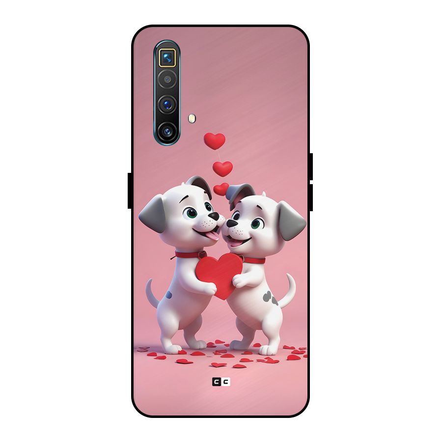 Two Puppies Together Metal Back Case for Realme X3 SuperZoom