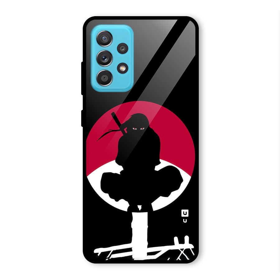 Uchiha Itachi Minimalist Glass Back Case for Galaxy A52