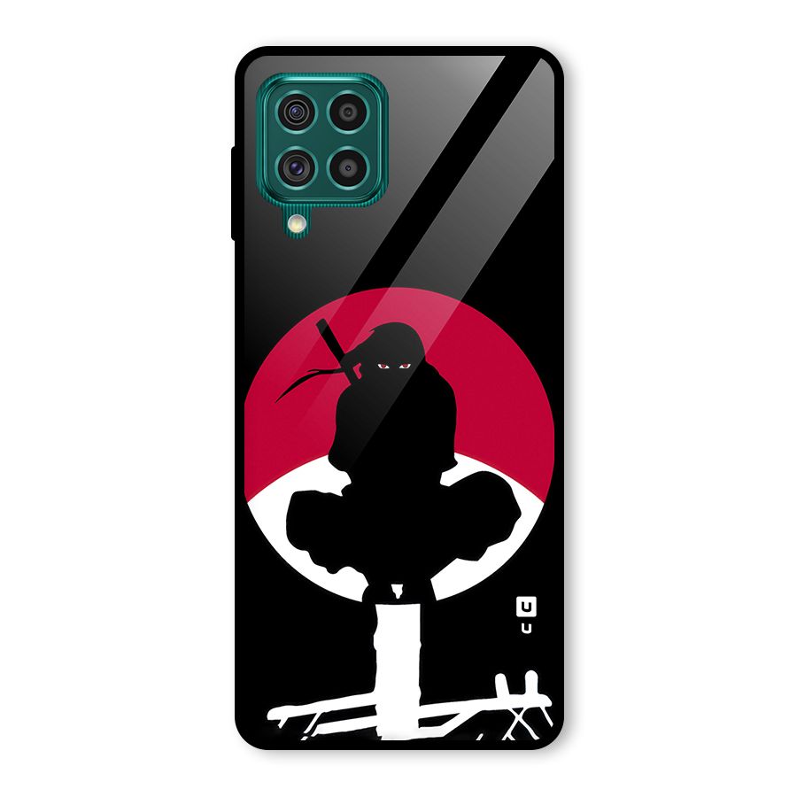 Uchiha Itachi Minimalist Glass Back Case for Galaxy F62