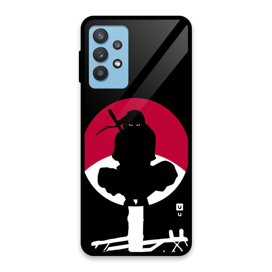Uchiha Itachi Minimalist Glass Back Case for Galaxy M32 5G