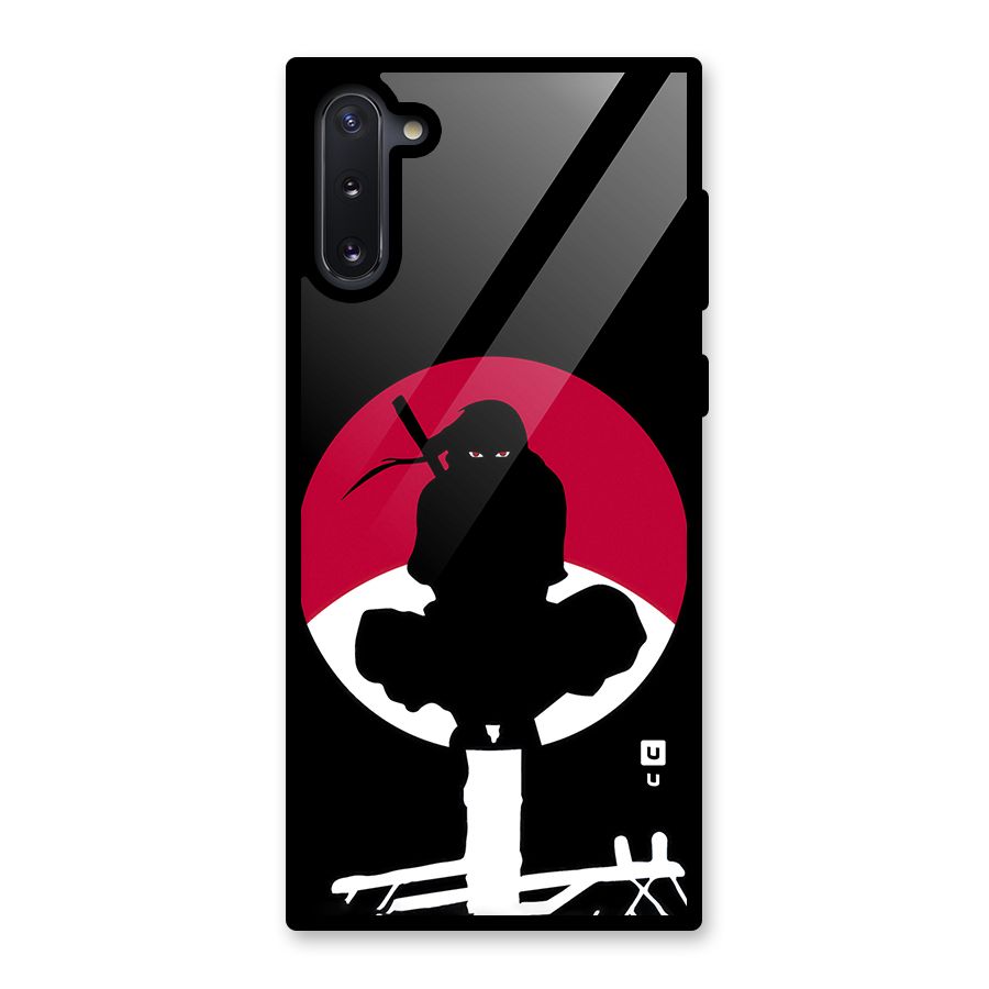Uchiha Itachi Minimalist Glass Back Case for Galaxy Note 10