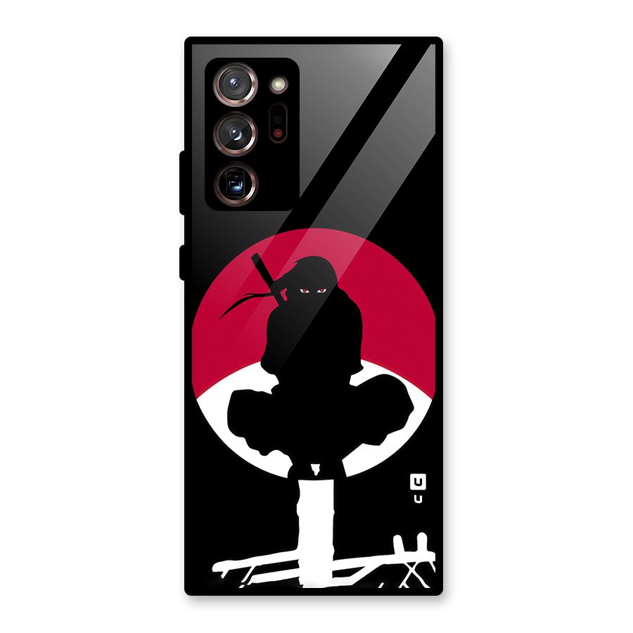 Uchiha Itachi Minimalist Glass Back Case for Galaxy Note 20 Ultra