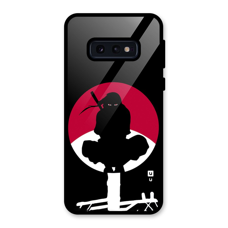 Uchiha Itachi Minimalist Glass Back Case for Galaxy S10e