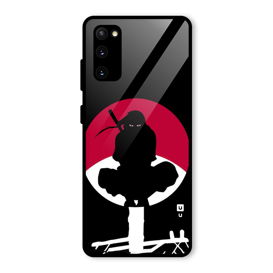 Uchiha Itachi Minimalist Glass Back Case for Galaxy S20 FE