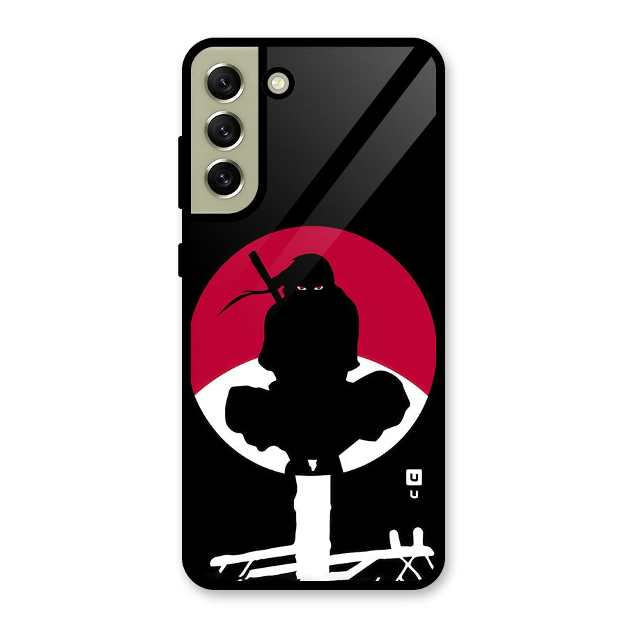 Uchiha Itachi Minimalist Glass Back Case for Galaxy S21 FE 5G