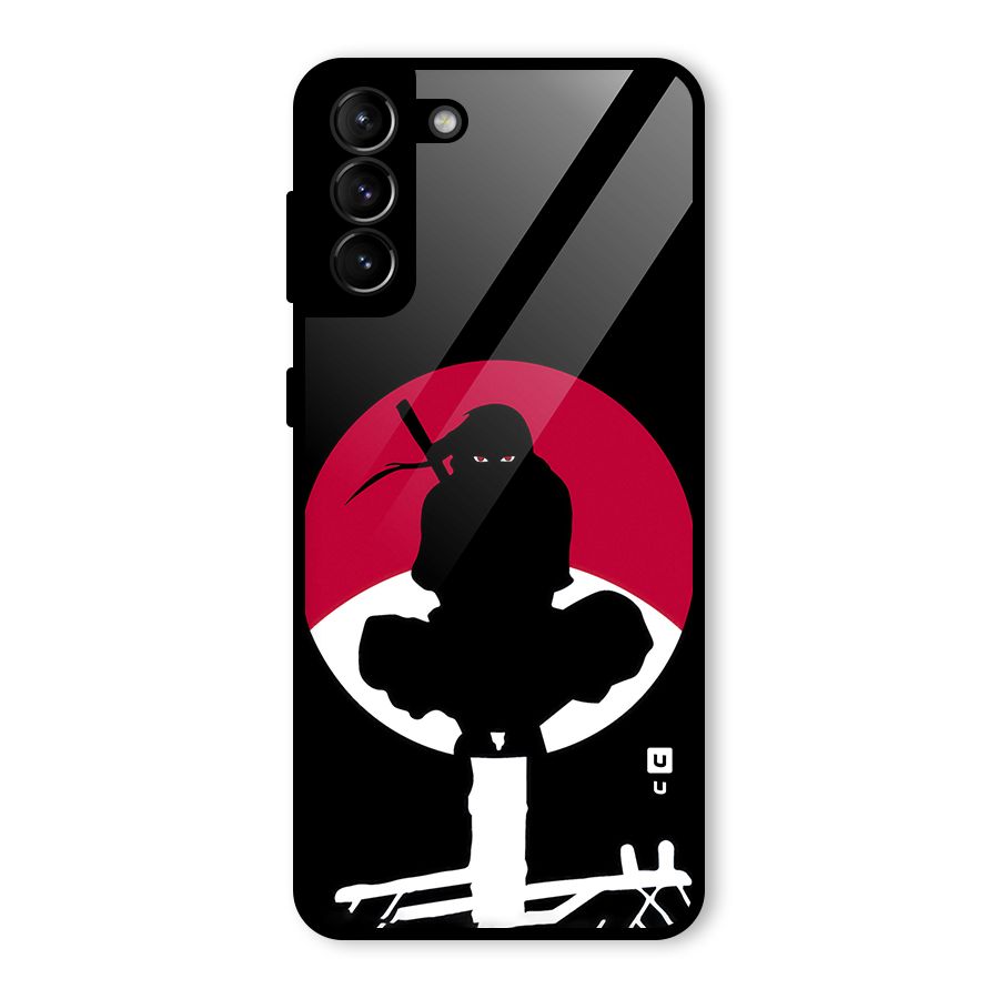 Uchiha Itachi Minimalist Glass Back Case for Galaxy S21 Plus