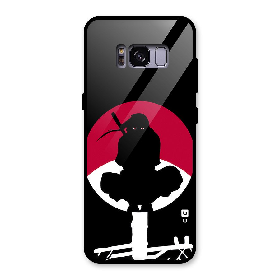 Uchiha Itachi Minimalist Glass Back Case for Galaxy S8