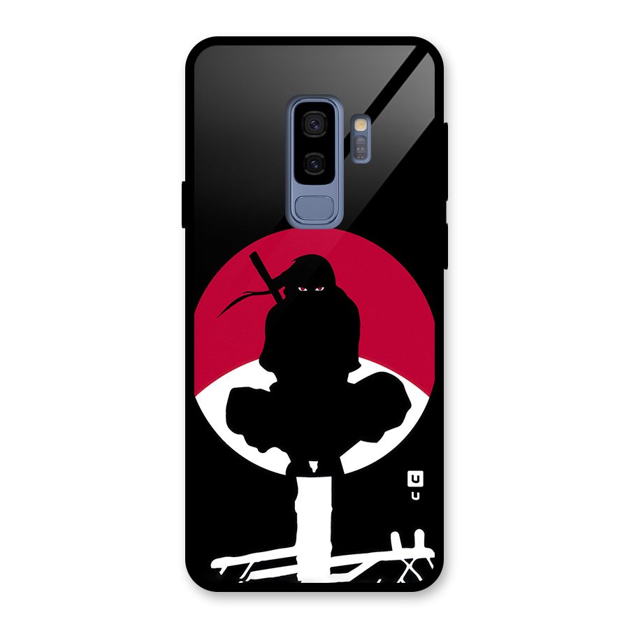 Uchiha Itachi Minimalist Glass Back Case for Galaxy S9 Plus