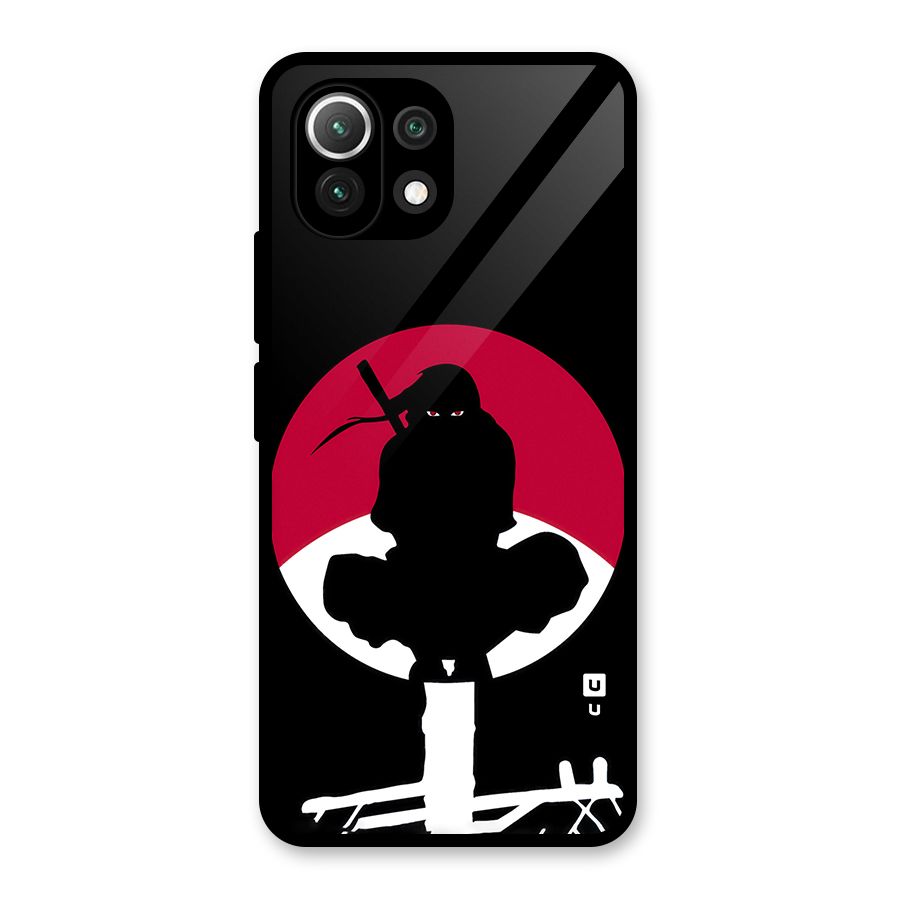 Uchiha Itachi Minimalist Glass Back Case for Mi 11 Lite NE 5G