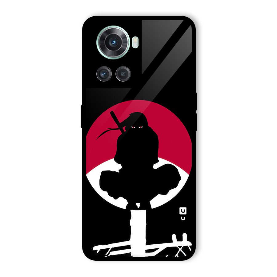 Uchiha Itachi Minimalist Glass Back Case for OnePlus 10R