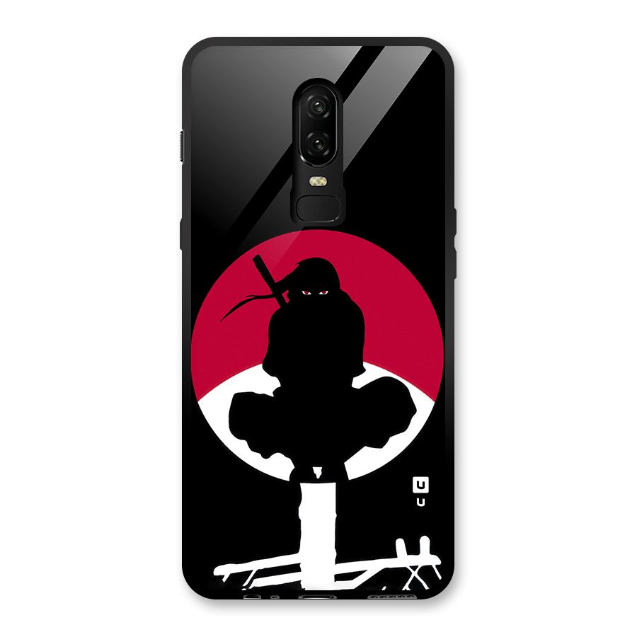 Uchiha Itachi Minimalist Glass Back Case for OnePlus 6