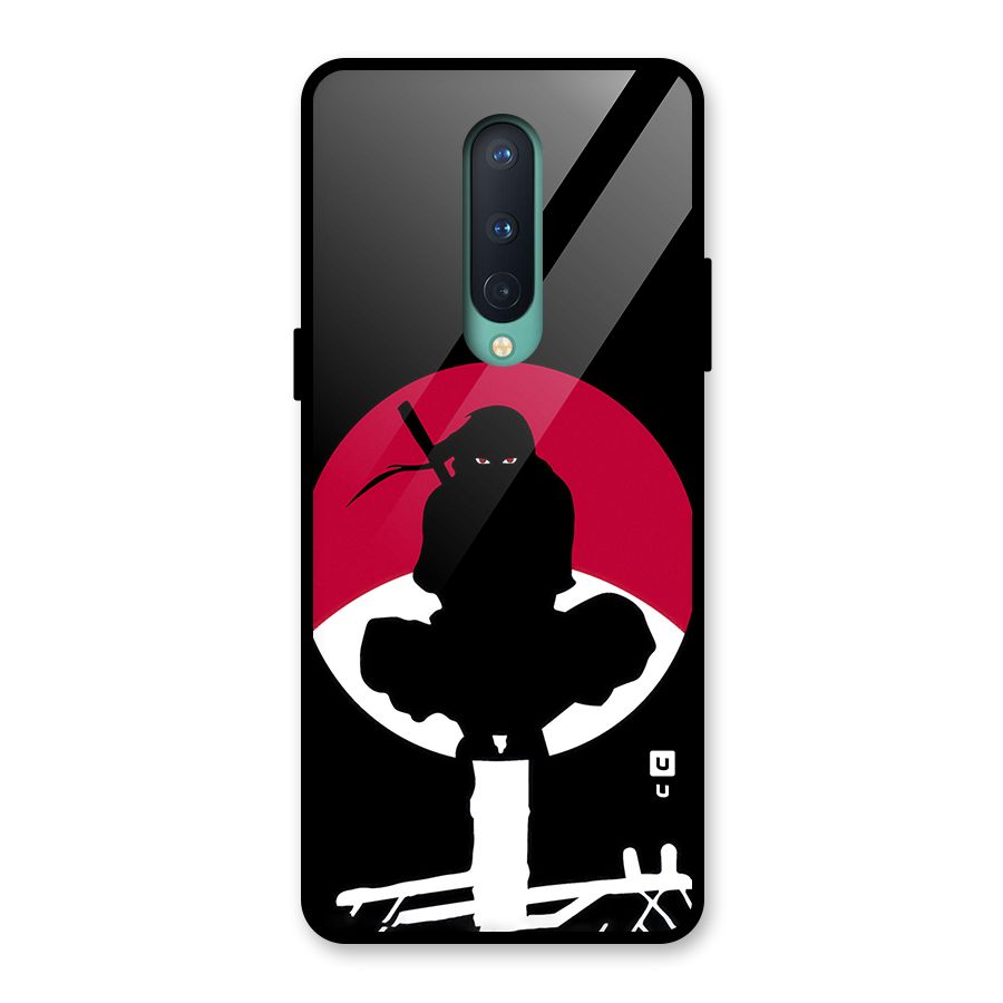 Uchiha Itachi Minimalist Glass Back Case for OnePlus 8