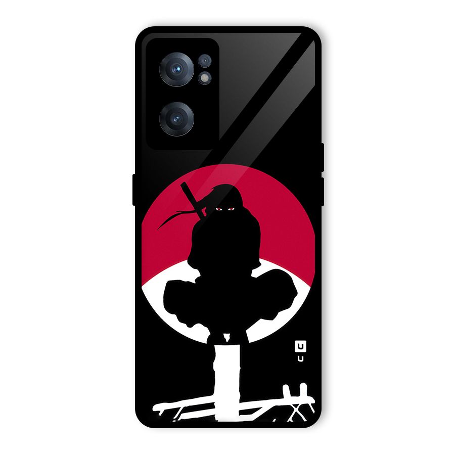 Uchiha Itachi Minimalist Glass Back Case for OnePlus Nord CE 2 5G