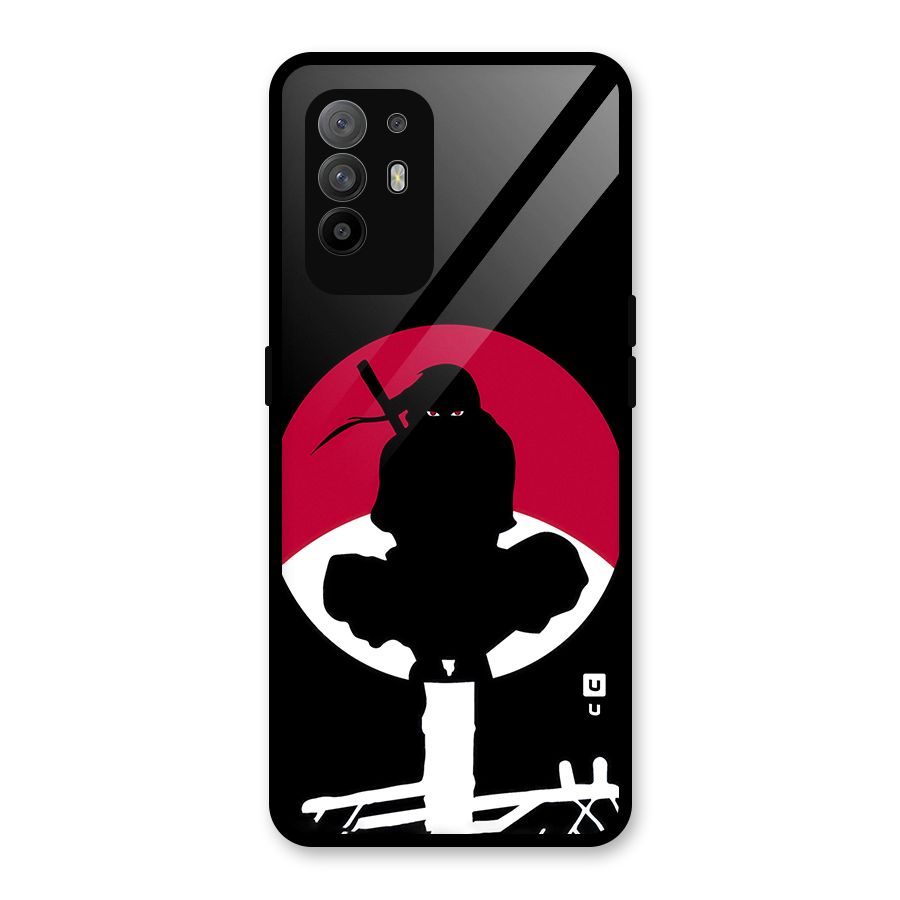 Uchiha Itachi Minimalist Glass Back Case for Oppo F19 Pro Plus 5G