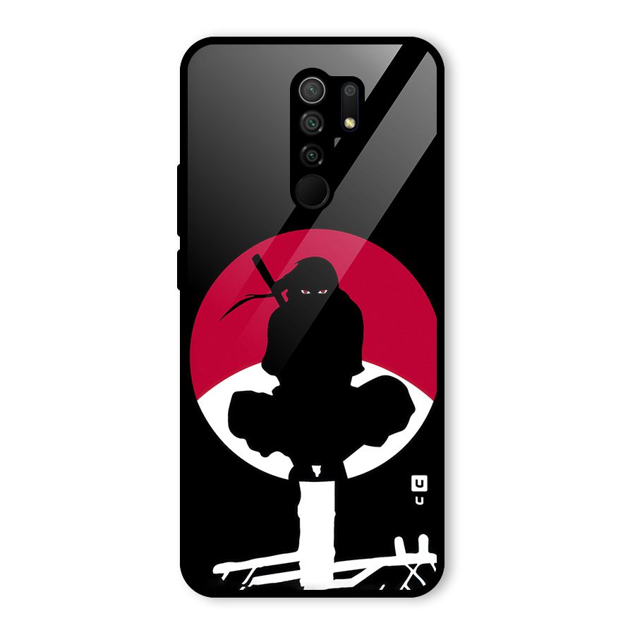 Uchiha Itachi Minimalist Glass Back Case for Poco M2