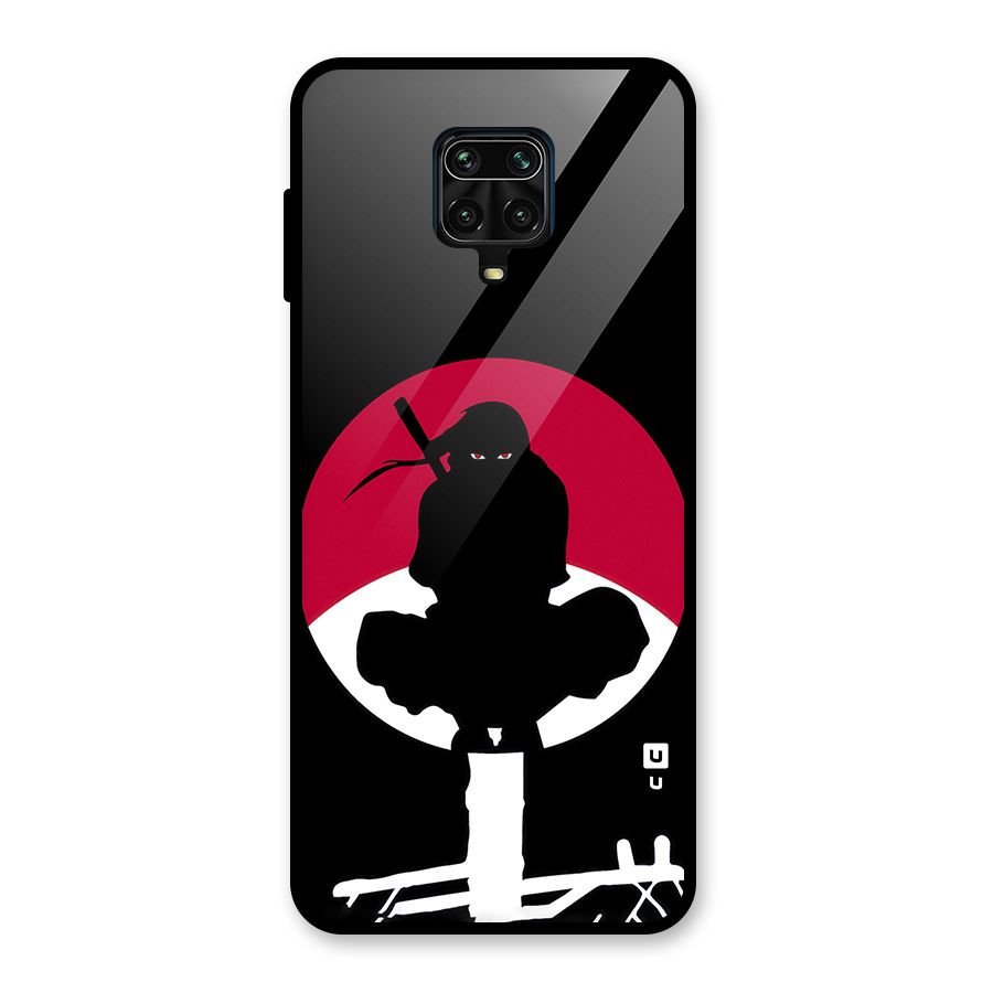 Uchiha Itachi Minimalist Glass Back Case for Poco M2 Pro