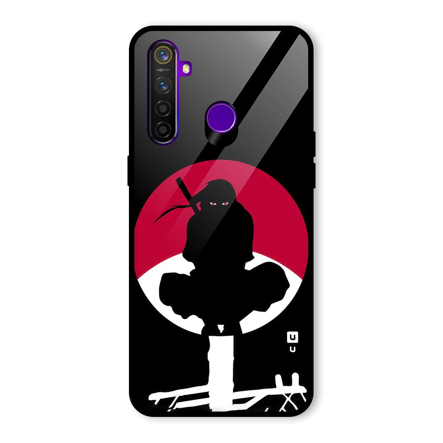 Uchiha Itachi Minimalist Glass Back Case for Realme 5 Pro