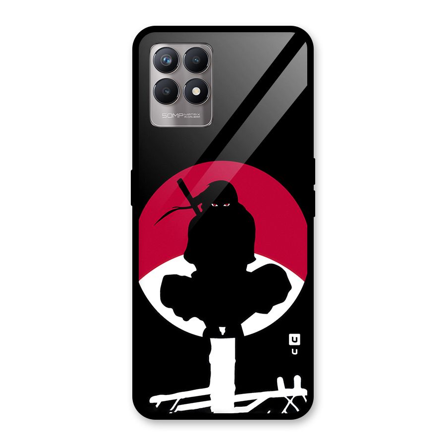 Uchiha Itachi Minimalist Glass Back Case for Realme 8i