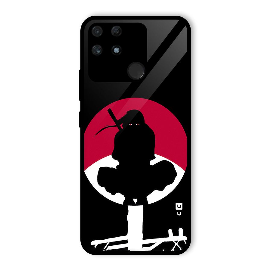 Uchiha Itachi Minimalist Glass Back Case for Realme Narzo 50A