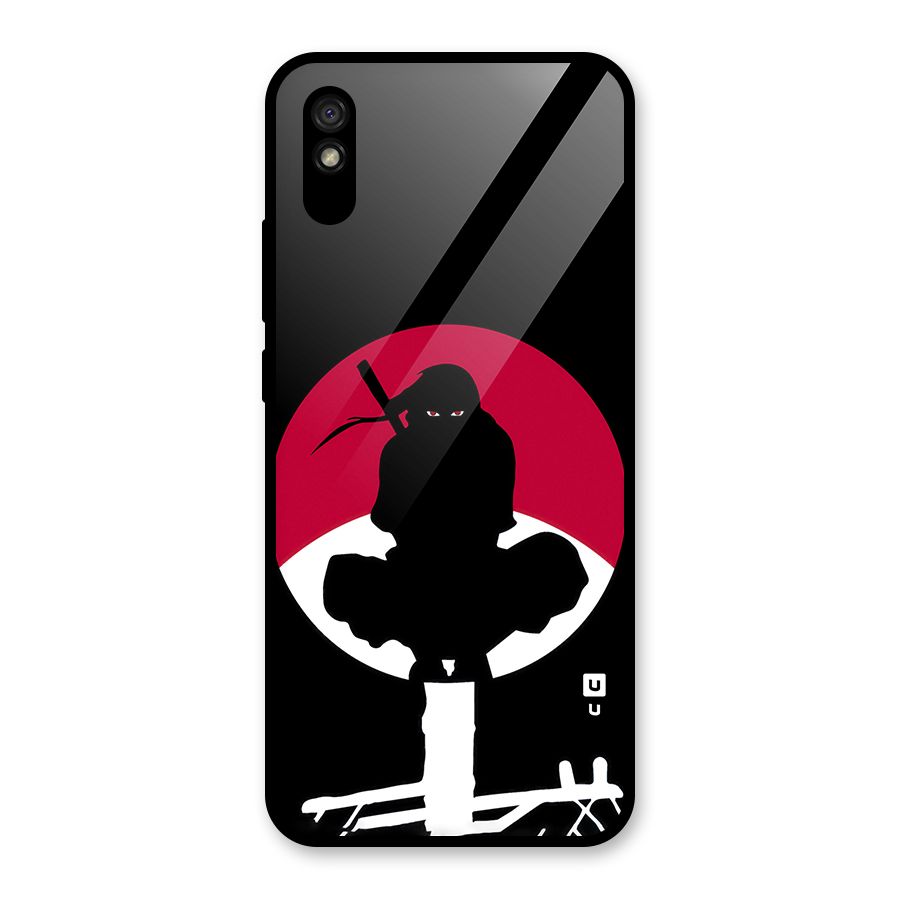 Uchiha Itachi Minimalist Glass Back Case for Redmi 9A