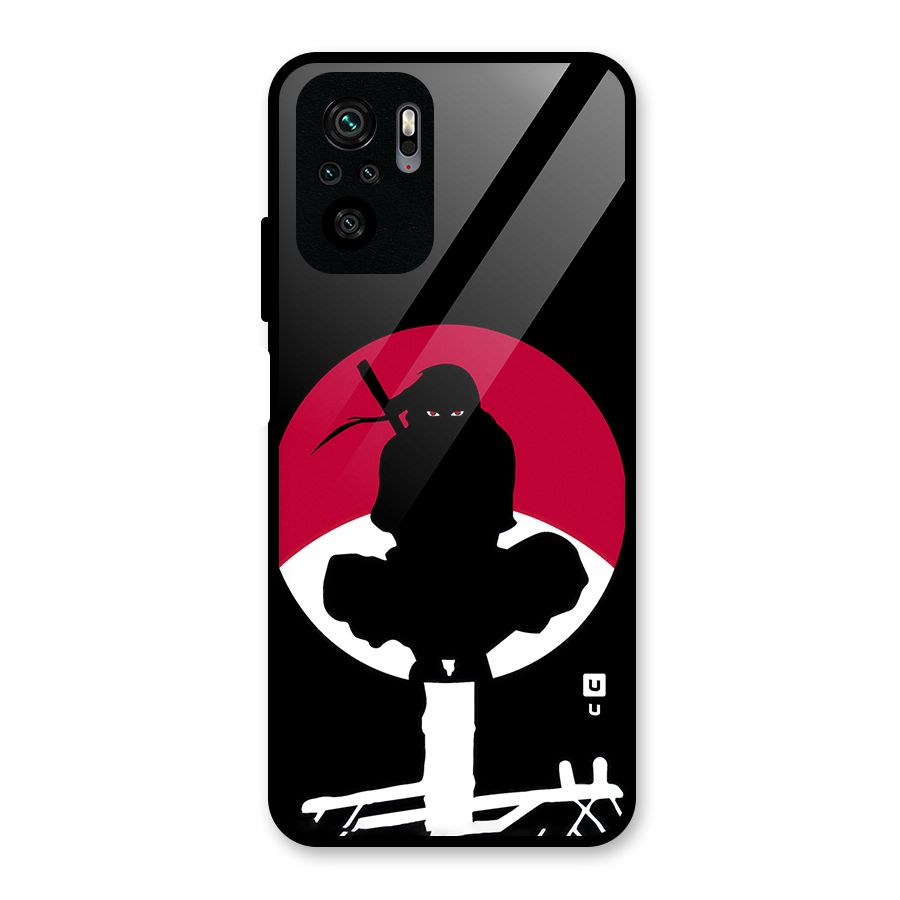 Uchiha Itachi Minimalist Glass Back Case for Redmi Note 10