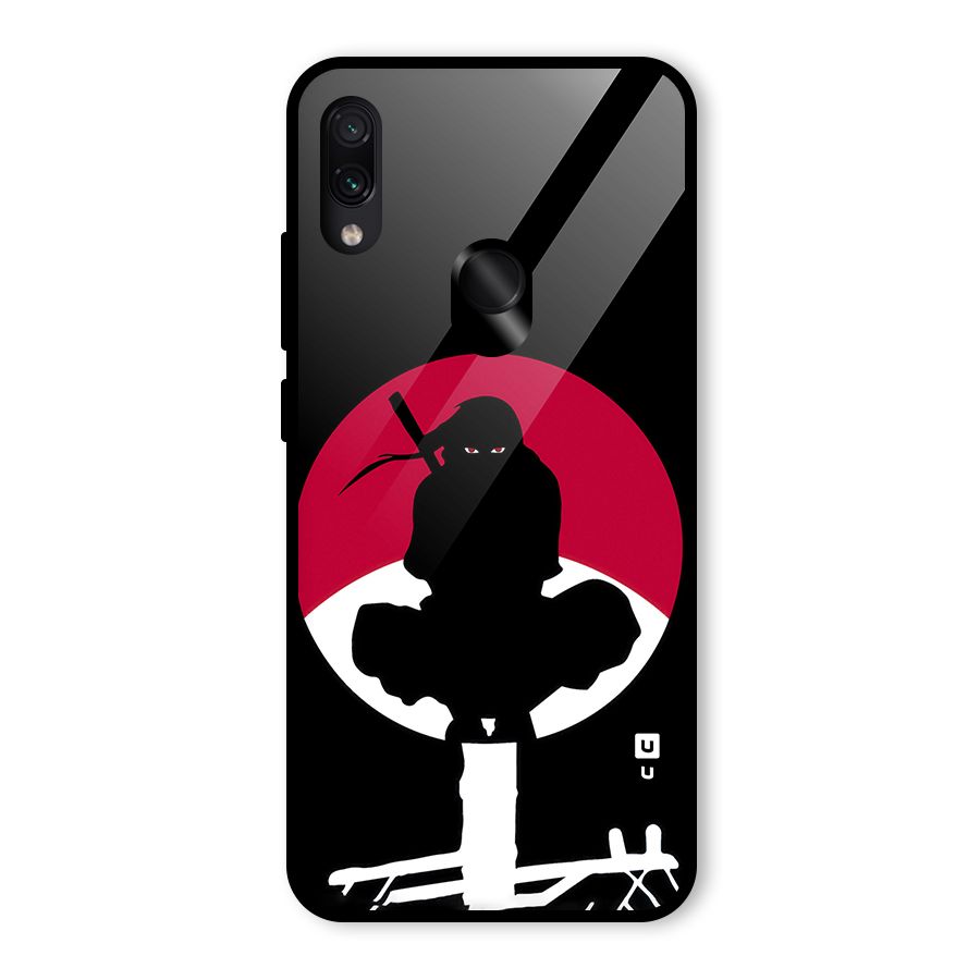 Uchiha Itachi Minimalist Glass Back Case for Redmi Note 7 Pro