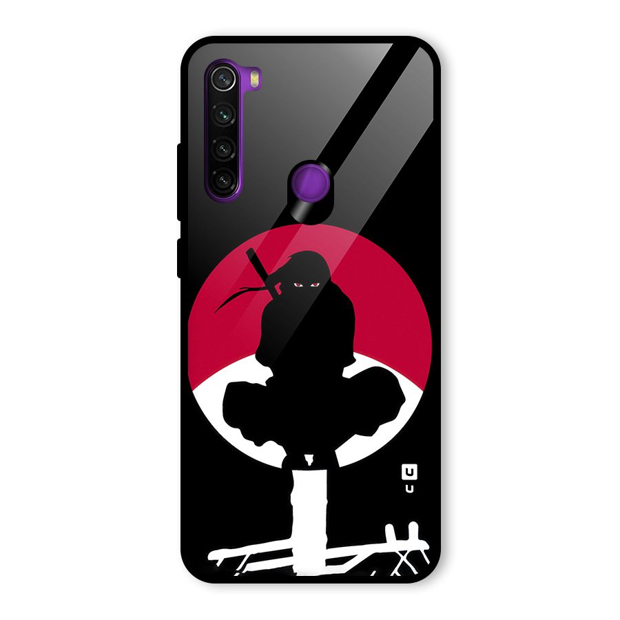 Uchiha Itachi Minimalist Glass Back Case for Redmi Note 8