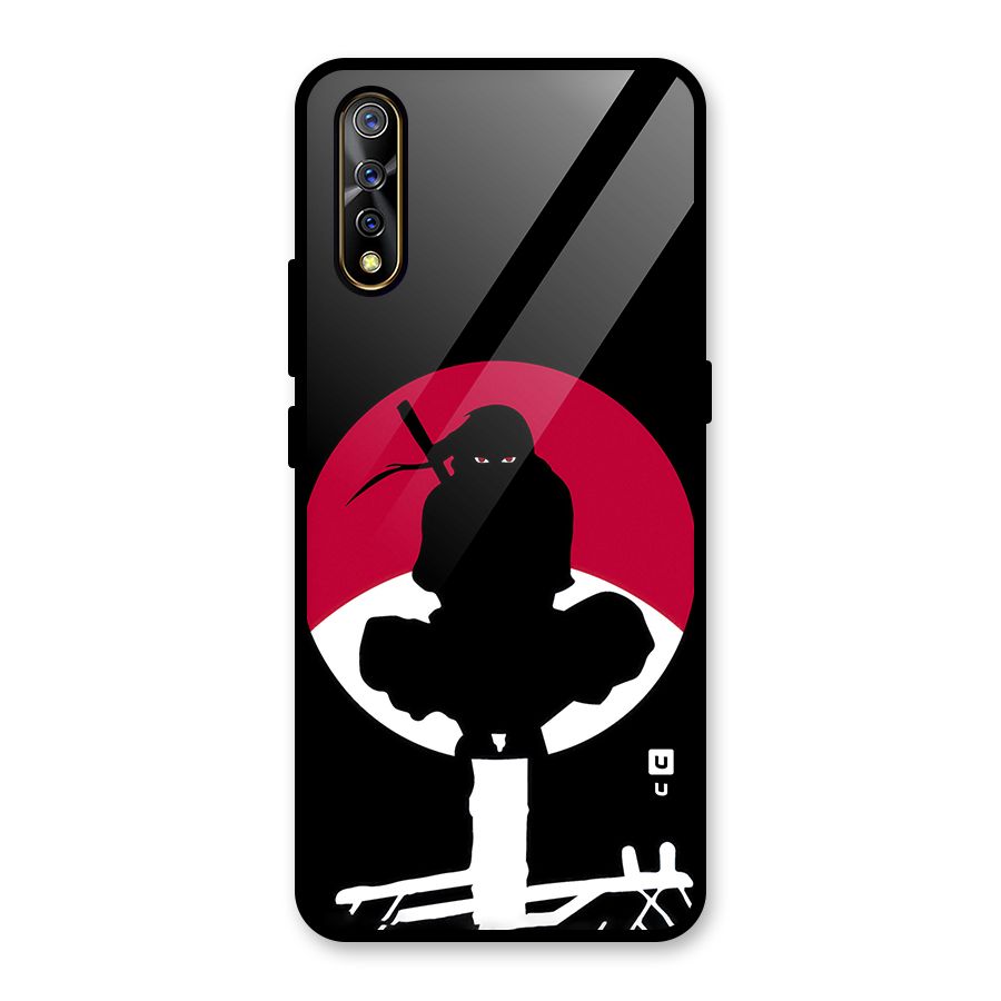 Uchiha Itachi Minimalist Glass Back Case for Vivo S1