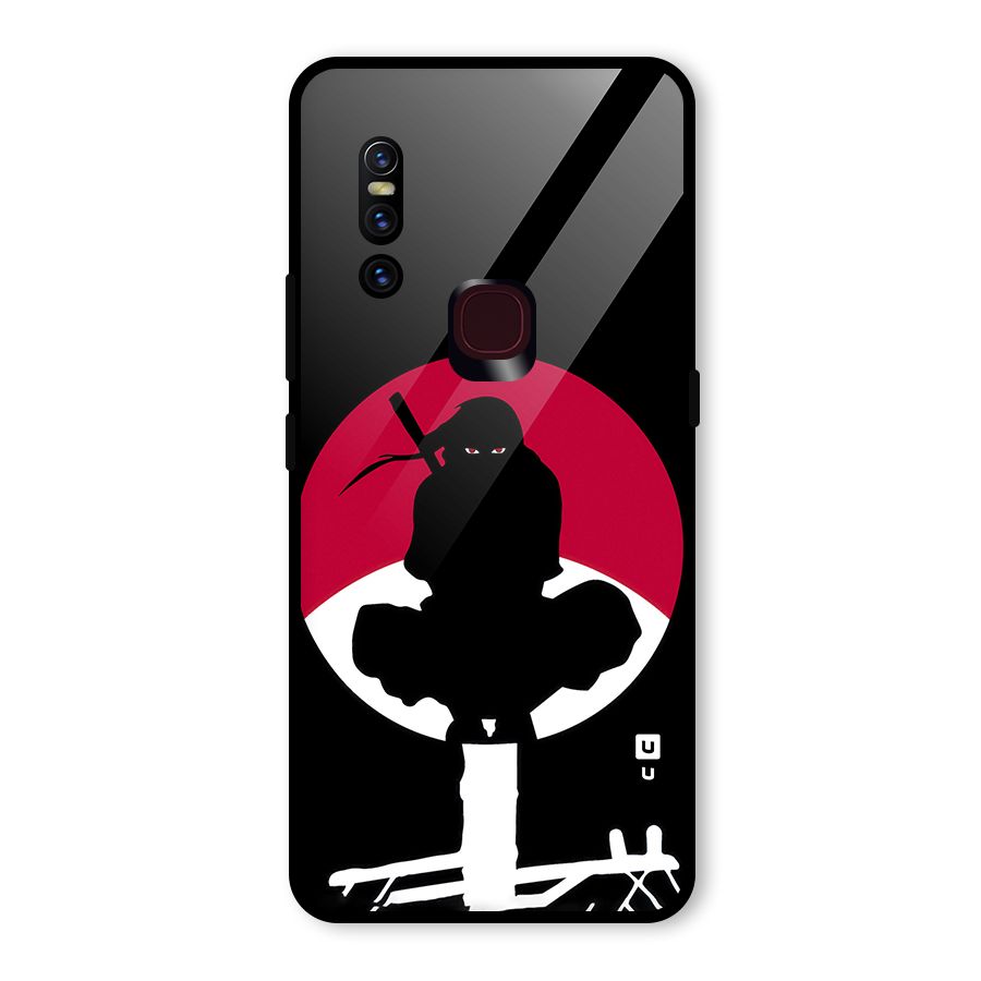 Uchiha Itachi Minimalist Glass Back Case for Vivo V15